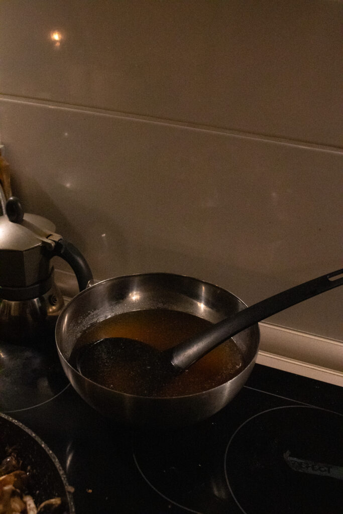 Mushroom Stock for Risotto