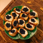 Homemade Squid Ink Pasta with Shrimp and Tomatoes