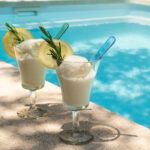 Homemade Rosemary Lemon Ice Cream made with Ice Cream Machine