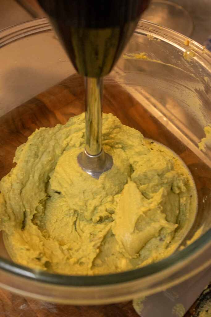 Egg Yolk and Avocado filling